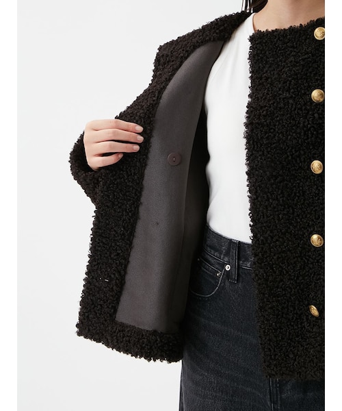 金釦カールファージャケット｜ミラオーウェンの通販｜&mall（アンド