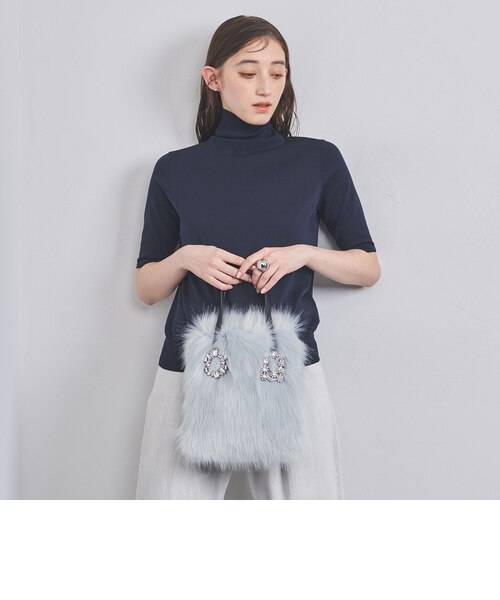 ビジューブローチ フェイクファー トートバッグ｜ユナイテッドアローズ