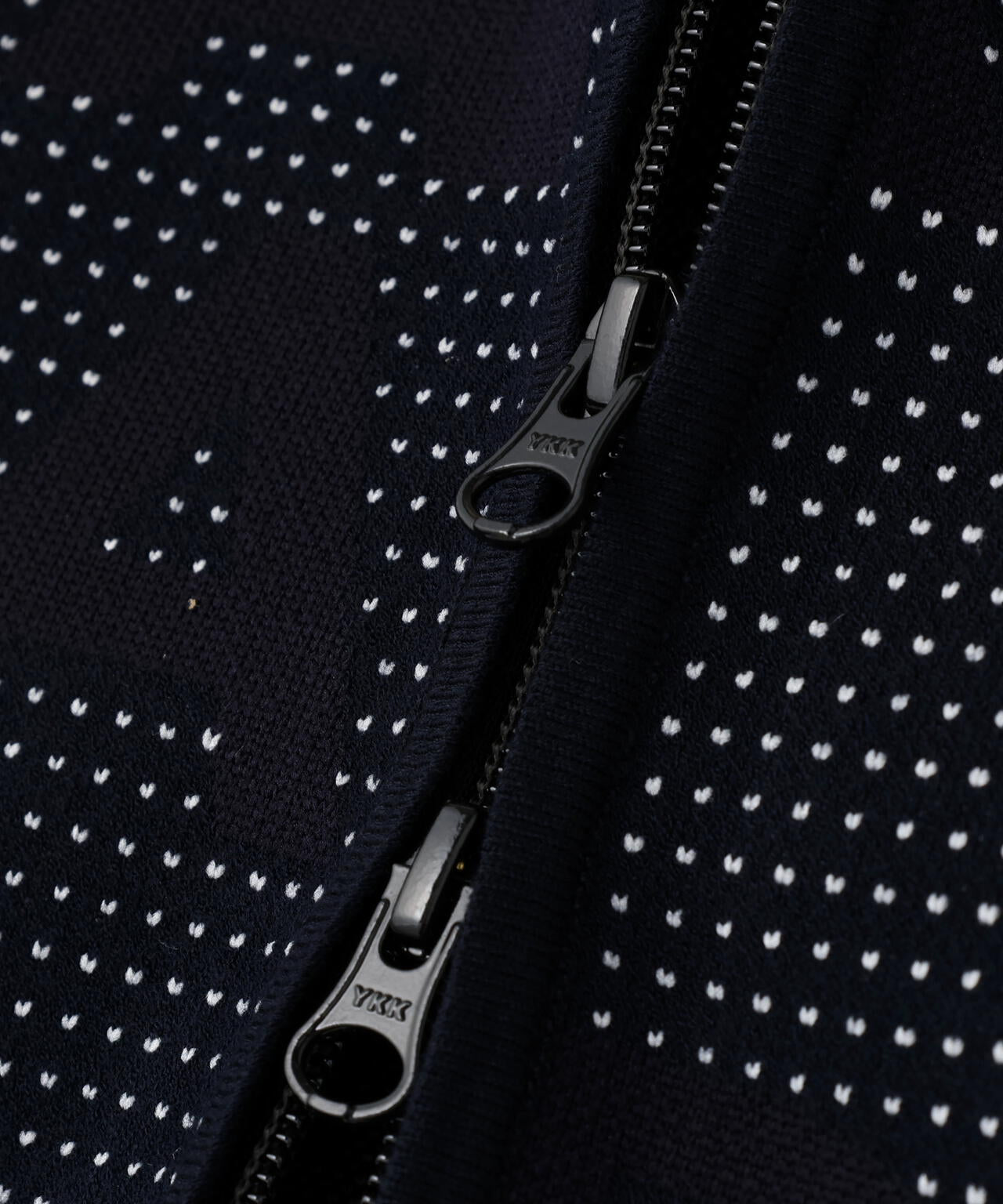 12Gダブルジャガードロゴ総柄フルジップニットフーディ | PEARLY GATES