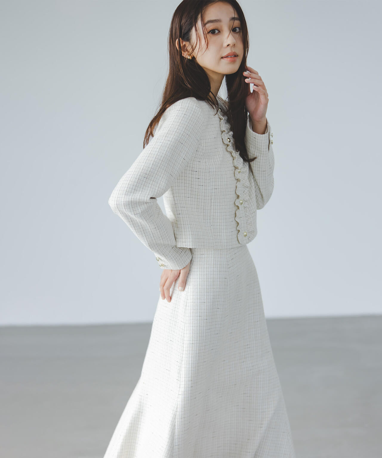 スプリングツイード SETUP ジャケット | NATURAL BEAUTY BASIC