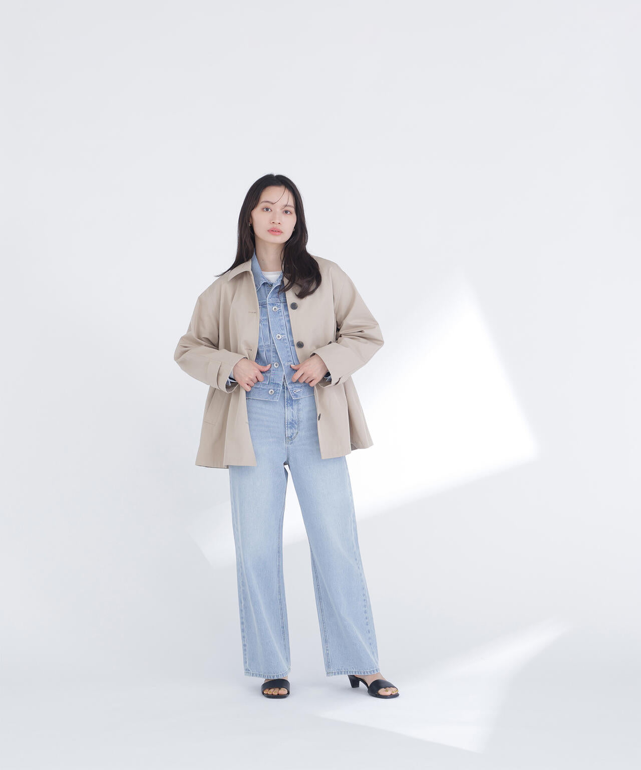 ステンカラーハーフコート | NATURAL BEAUTY BASIC（ナチュラル