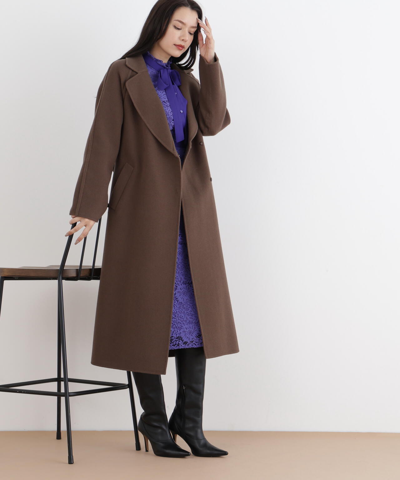 ベルテッドリバーコート | PINKY&DIANNE（ピンキー&ダイアン