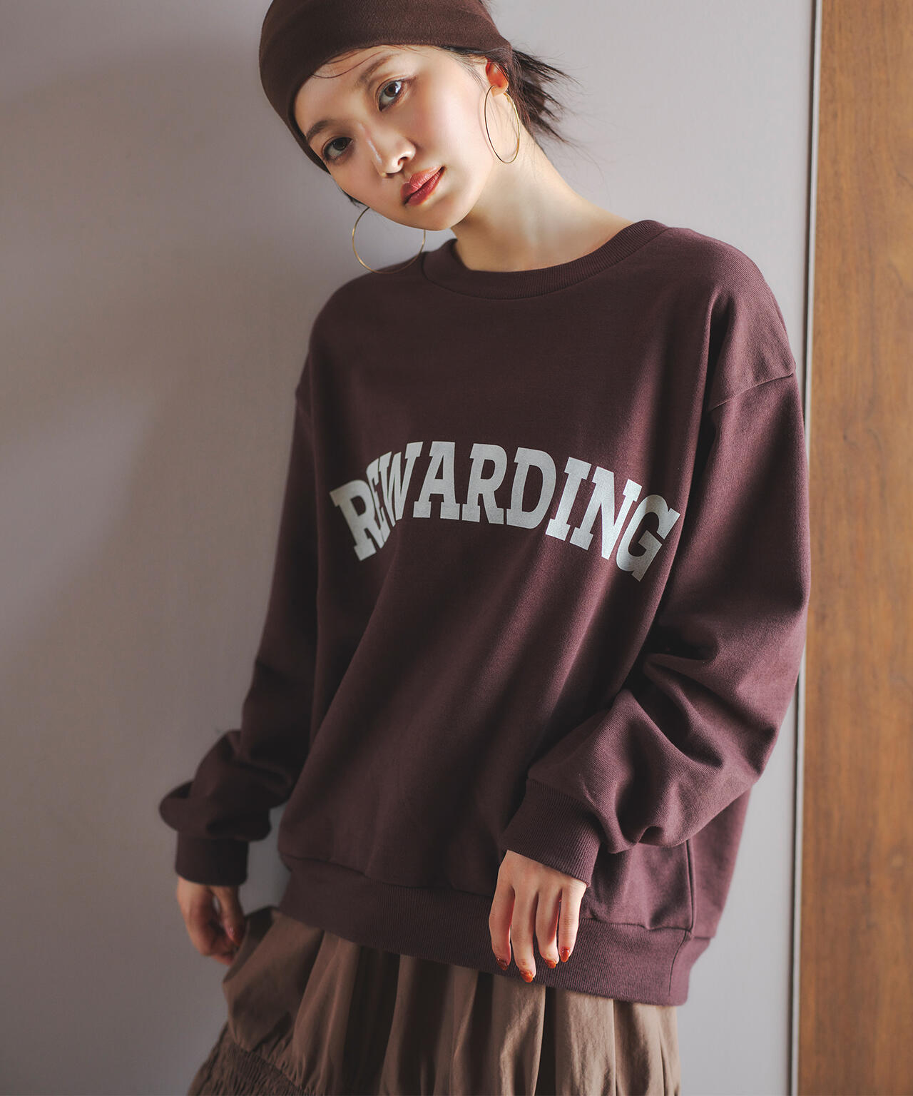 小室安未さん着用】カレッジロゴスウェット | N. Natural Beauty Basic