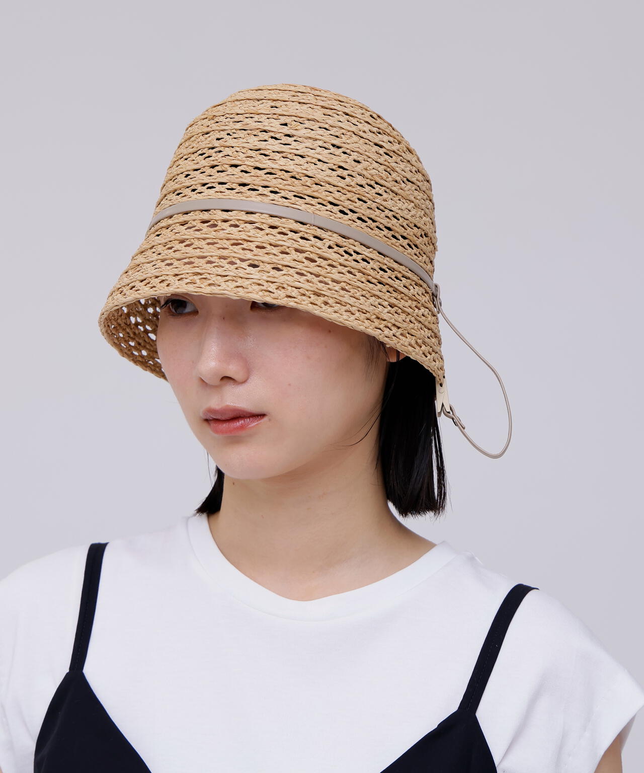 KIJIMA TAKAYUKI / RAFFIA BRAID CROCHET HAT | THE LIBRARY（ザ