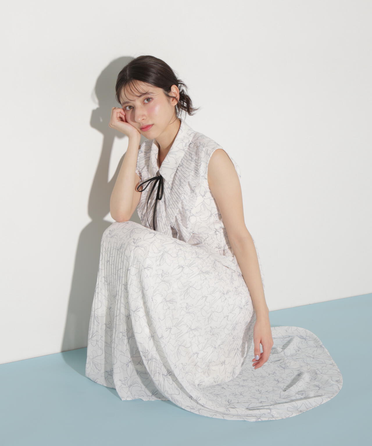 プリーツフリルプリントワンピース | JILL by JILL STUART（ジル バイ