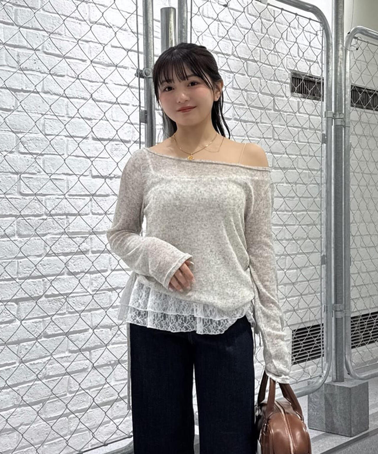 メランジドロストレースティアードキャミセット | FREE'S MART