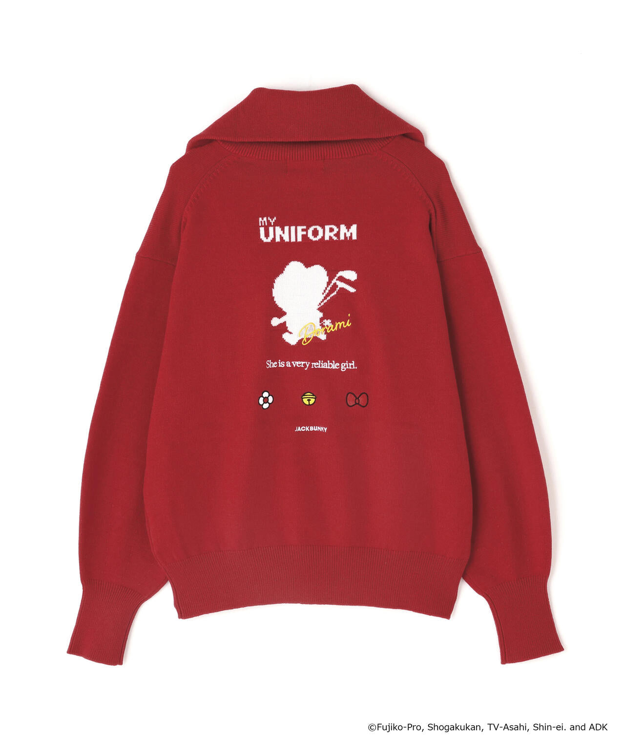 ドラえもん】ダブルジャガードハーフジップニットプルオーバー | Jack