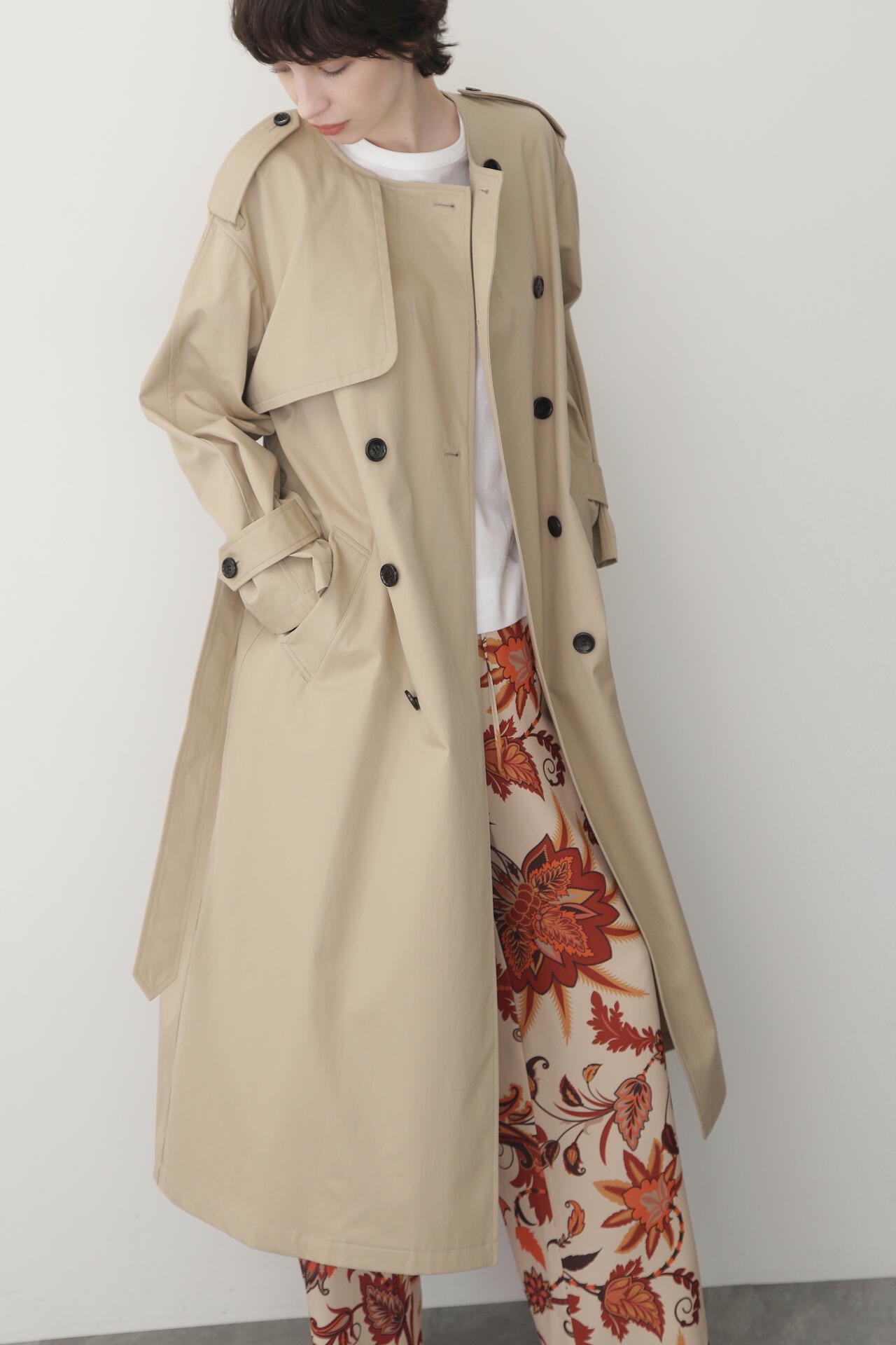 No Collar Trench Coat | STUMBLY（スタンブリー） ｜【公式】通販mix