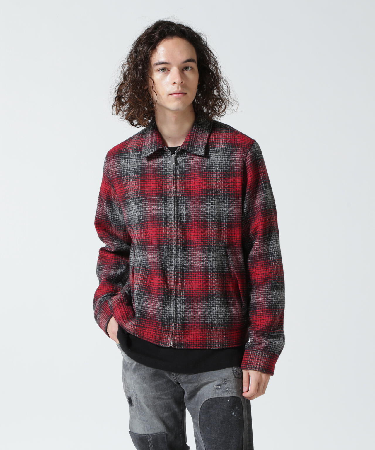 MINEDENIM（マインデニム）Grandrelle V.Check Flannel Over SH | B