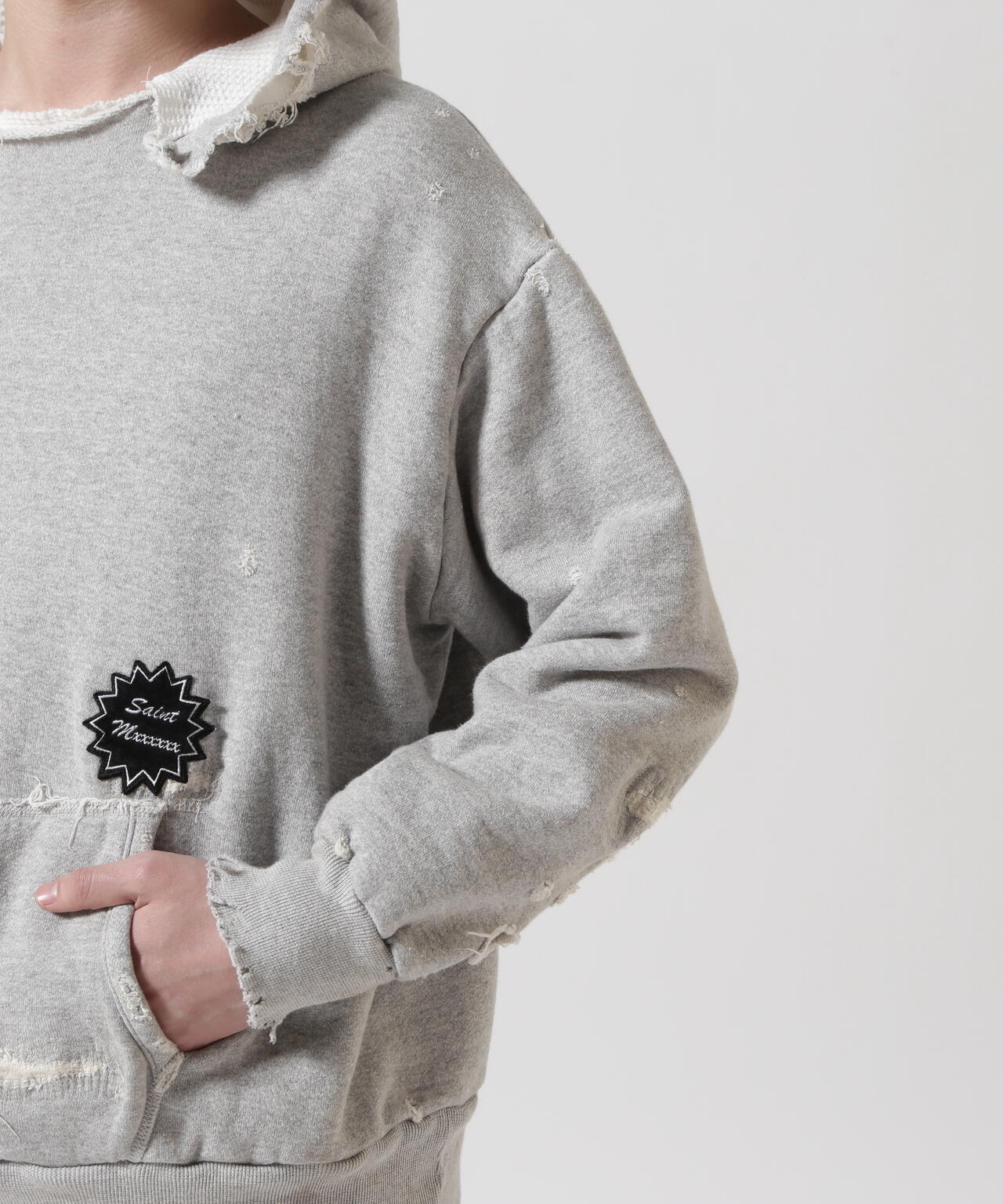 SAINT MICHAEL/セント マイケル/HOODIE/DOUBLE FACE/GRAY | ROYAL