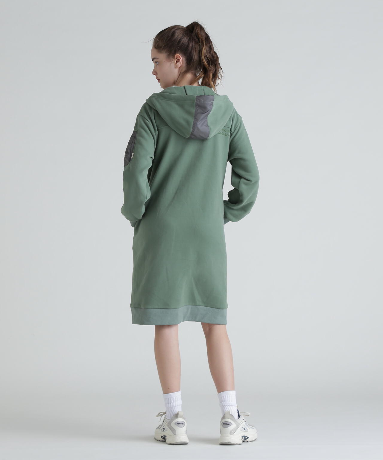 HOODIE NYLON MILITARY ONEPIECE/フーディーナイロン ミリタリー