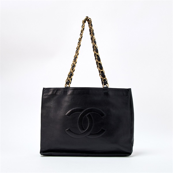 CHANEL ココマーク チェーントート 1995年頃 トートバッグ ブラック