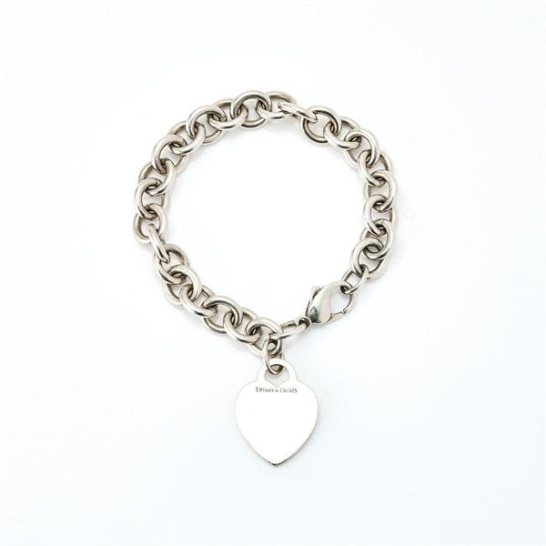 箱袋付き ティファニー パフハート ブレスレット シルバー 925 Q55e