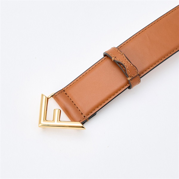 FENDI ロゴバックル ベルト 26/65 ブラウン レザー GP | MixTHINKS