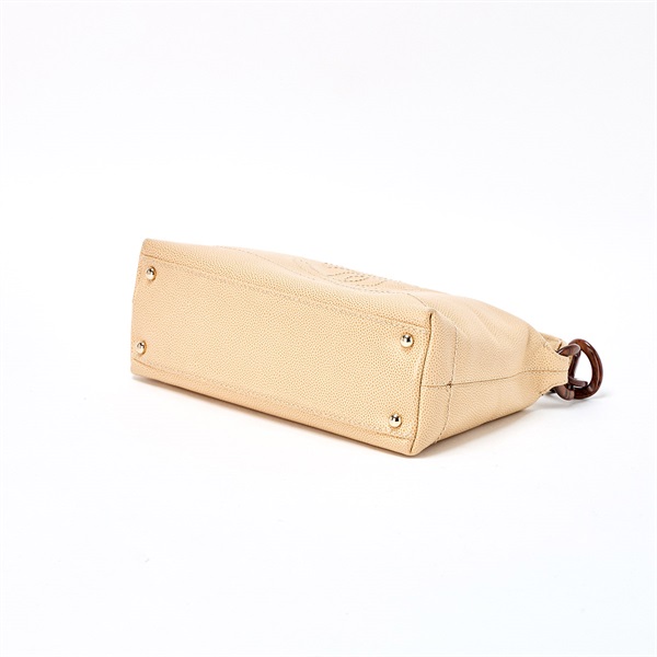 CHANEL ココマーク 2002年頃 ショルダーバッグ ベージュ ゴールド