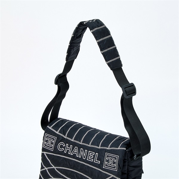 CHANEL ココマーク スポーツライン ショルダーバッグ ブラック