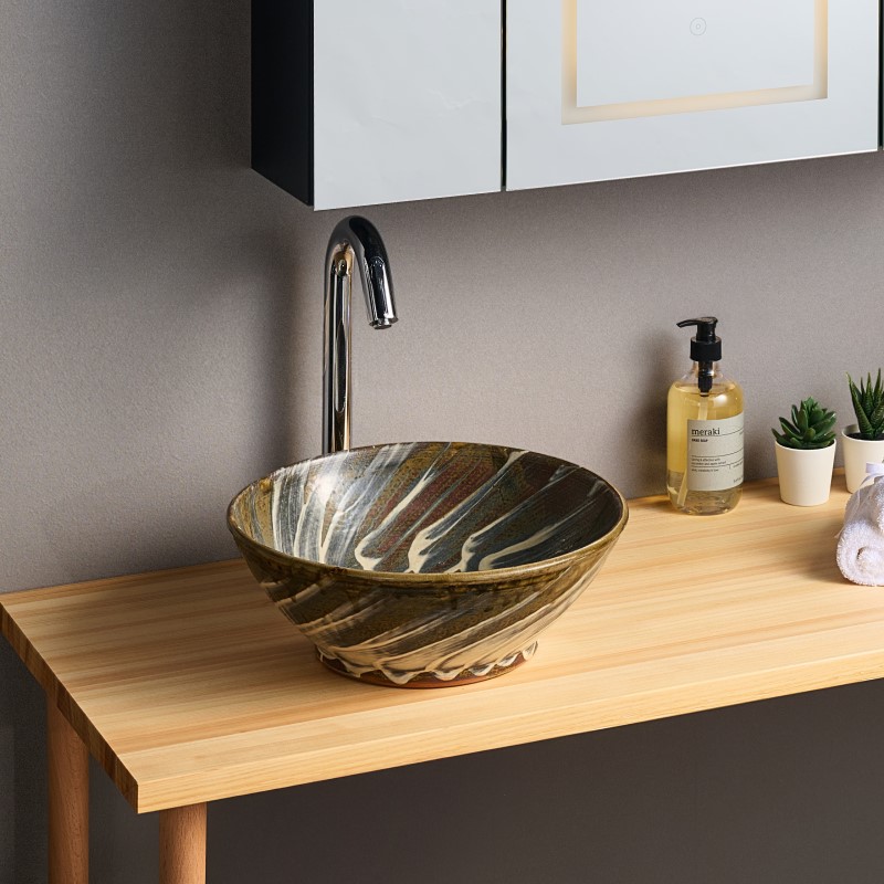 洗面ボウル 小鹿田焼-9 EO9｜おしゃれな洗面ボウル(洗面器)通販サイト