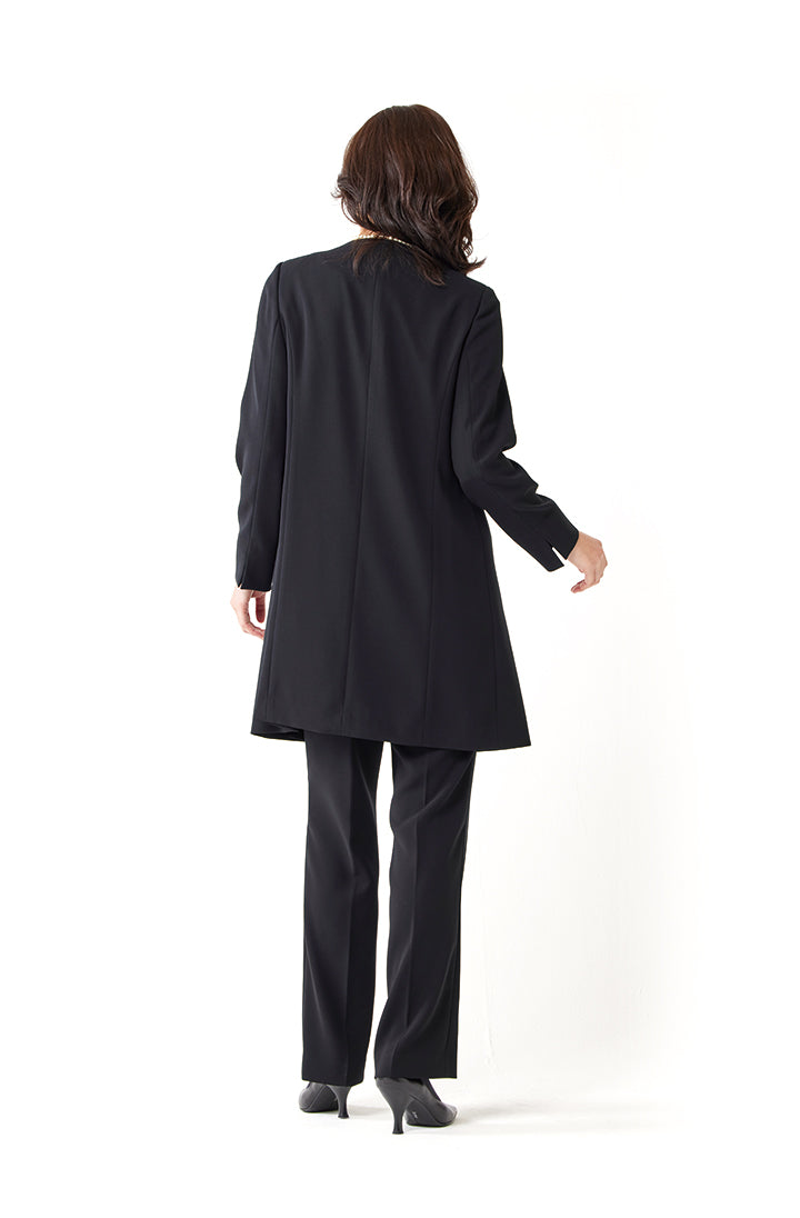 ブラックフォーマル パンツスーツ2点セット ジャケット net-019