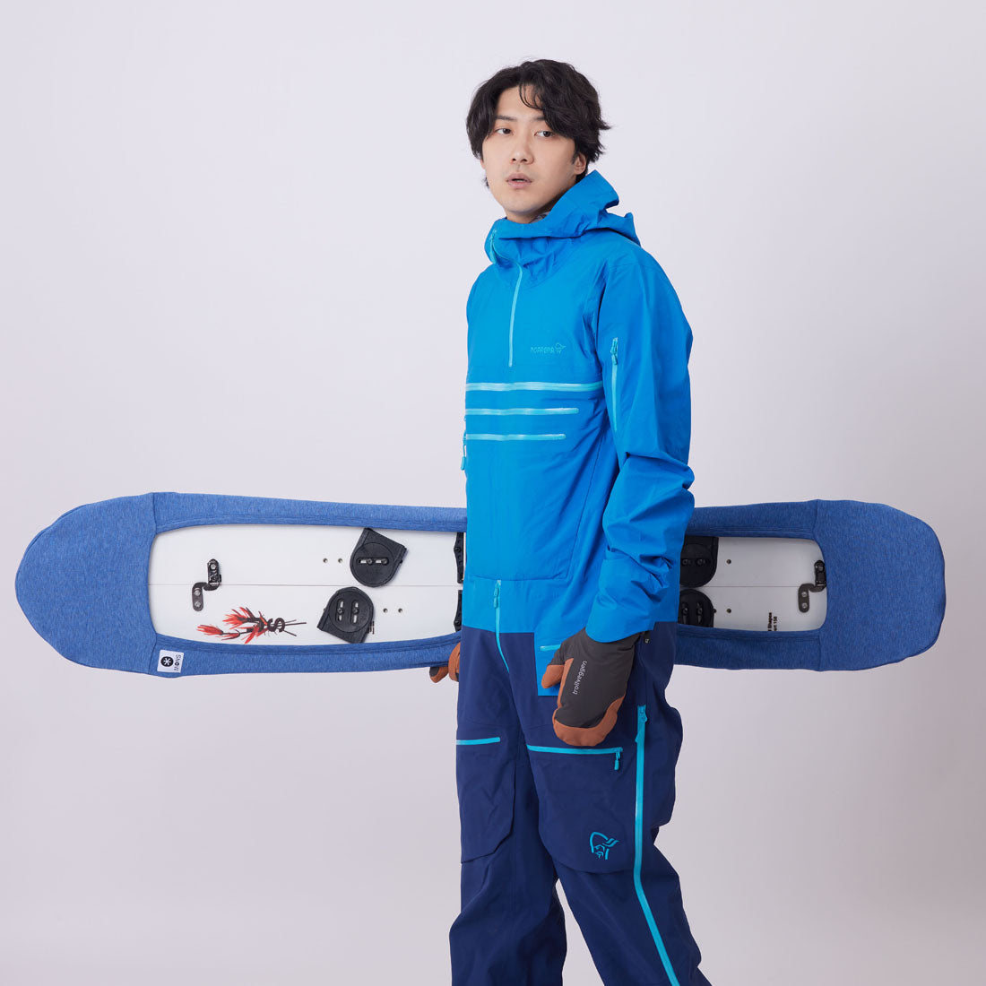 Setback Stance Powder Snowboard Sleeve Blue | MONS Protective