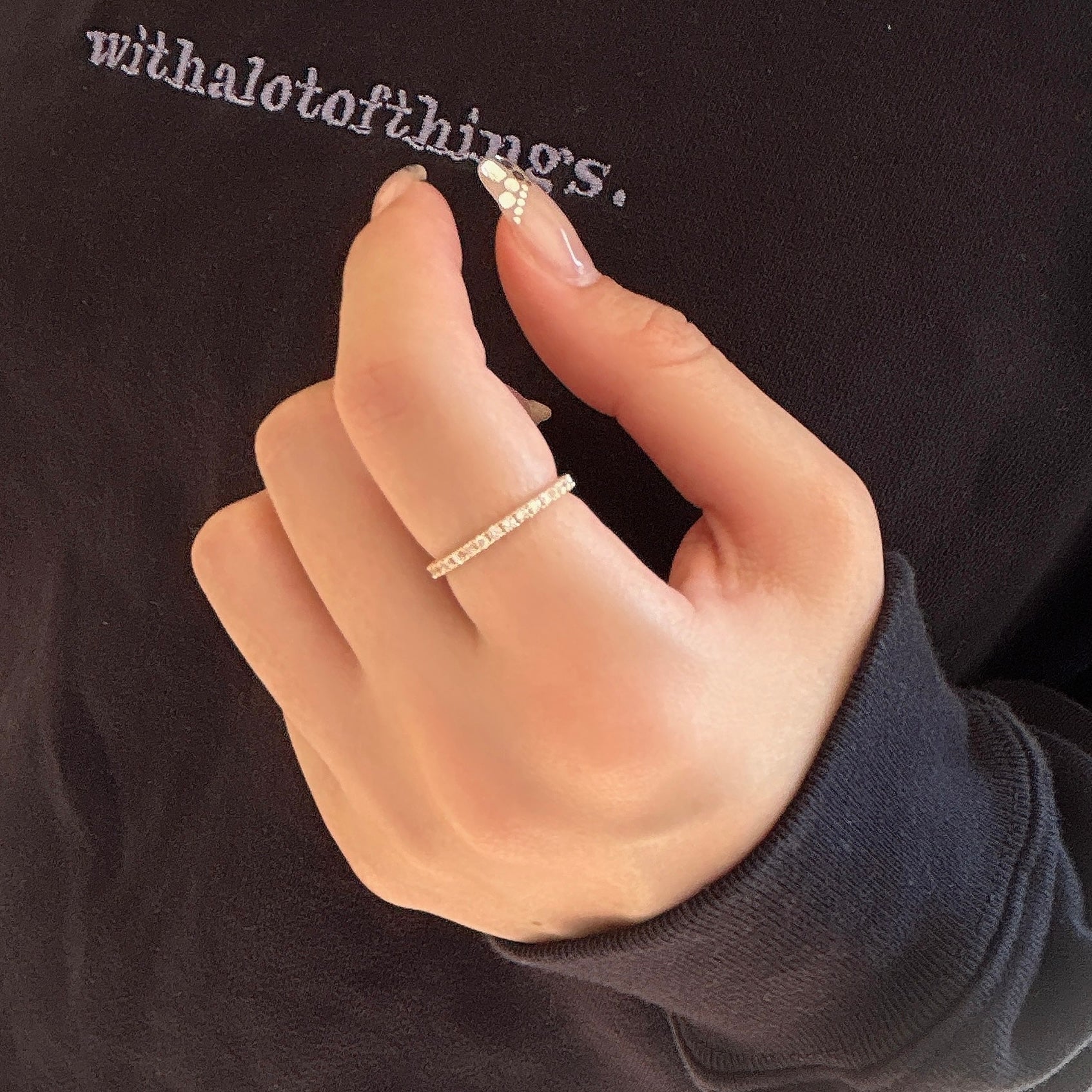 受注生産品】K18ダイヤモンドフルエタニティリング