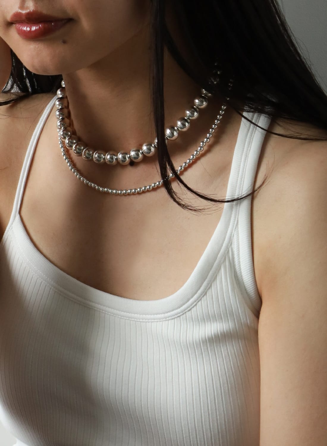 NAVAJO PEARL SILVER NECKLACE 10MM|ナバホパール シルバーネックレス