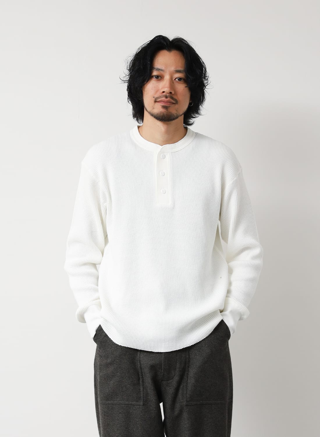 THERMAL KING WAFFLE HENLEYNECK L/S|サーマルキング ワッフル