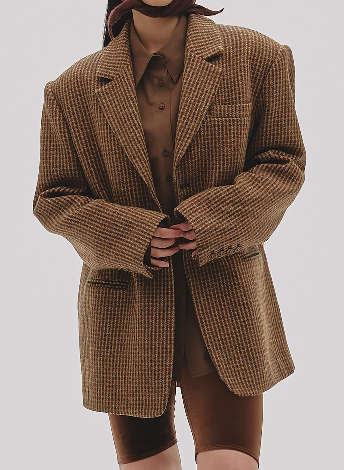 WOOL100% CHECK JACKET|【25FW先行予約】ウール チェック ジャケット
