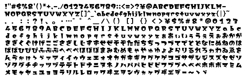 フリーフォントのMODI工場