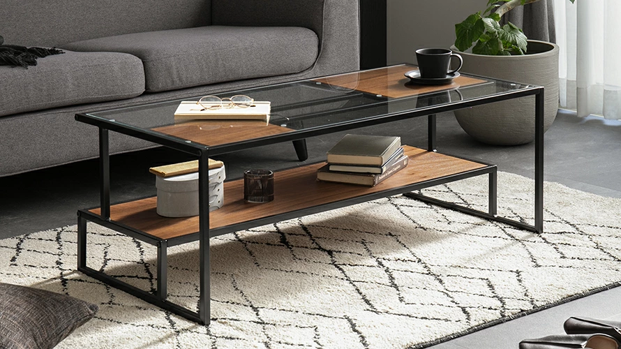 幅105cm 日本製 ガラスセンターテーブル｜モダンデコ公式｜インテリア