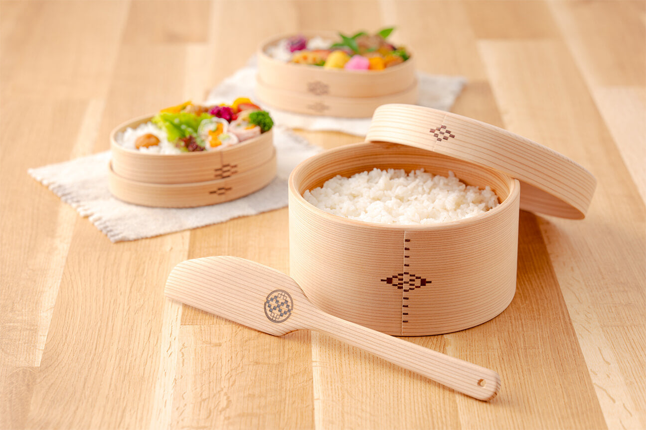 曲げわっぱ工房 E08 丸好 松 高 500ml 曲げわっぱのお弁当箱 大館 伝統