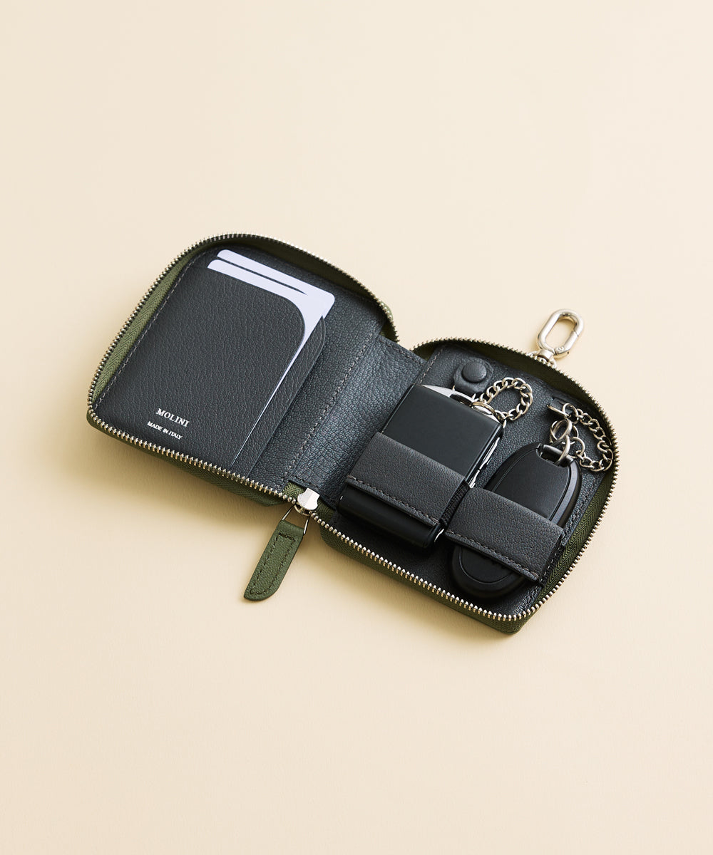 Key Case W - Olive × Gray – MOLINI（モリニ）オフィシャルオンライン