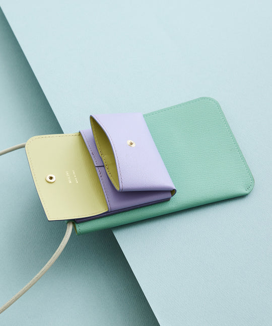 Phone Shoulder Wallet - Jade green × MULTI COL – MOLINI（モリニ