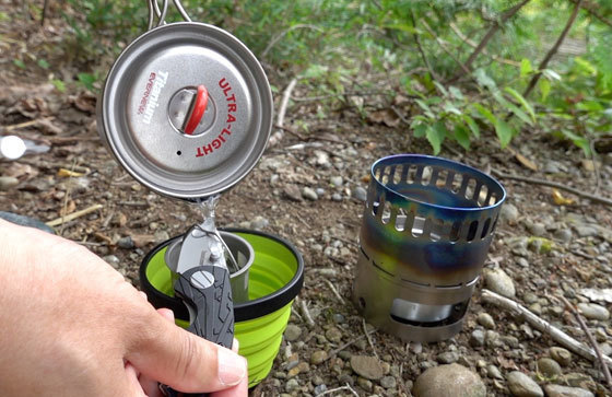 ギアテスト】エバニュー(EVERNEW) チタンマグポット500とアルコール