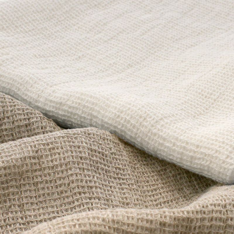 タオル クロス リネン ワッフル生地 - 洗いこまれたリネンワッフル60