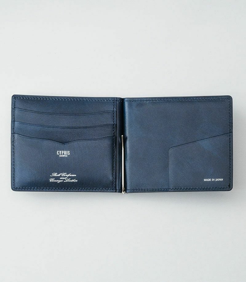札バサミ/マネークリップ｜コードバン＆シラサギレザー |革製品CYPRIS
