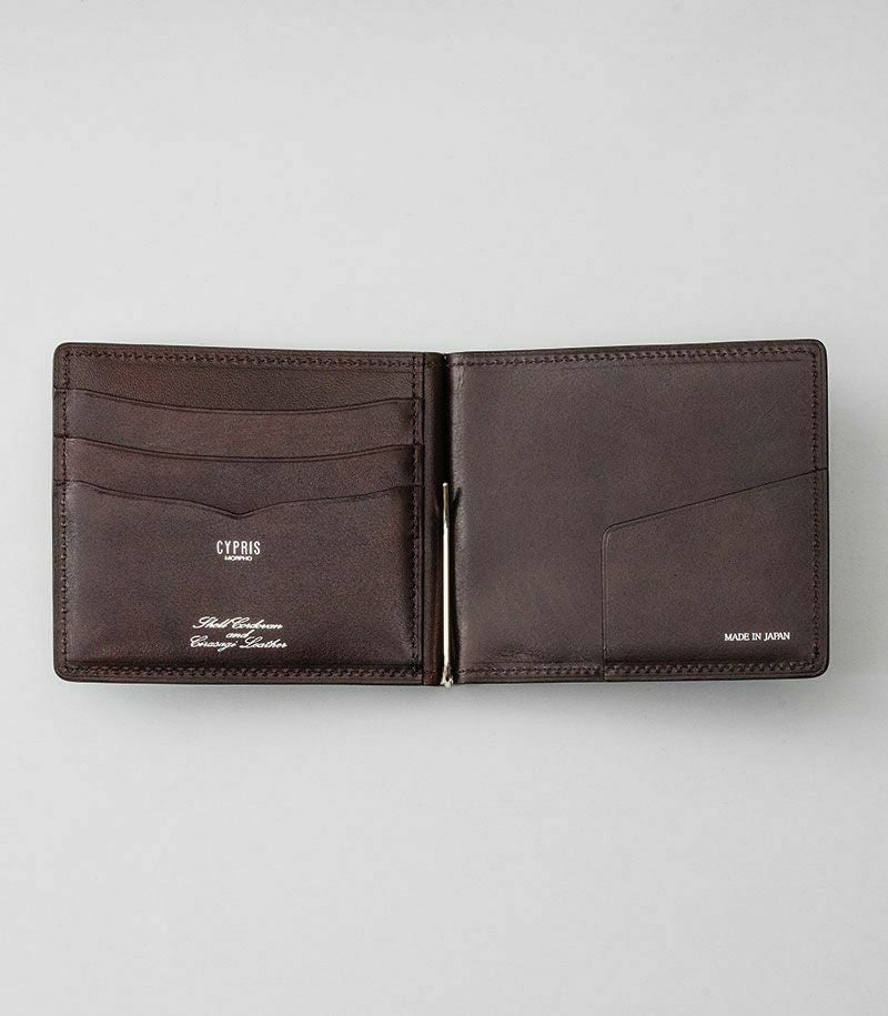 札バサミ/マネークリップ｜コードバン＆シラサギレザー |革製品CYPRIS