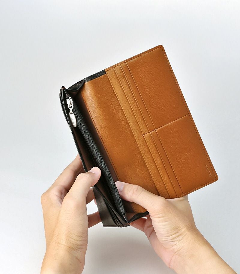 ファスナー付ササマチ長財布｜シルキーキップ |革製品CYPRIS（キプリス