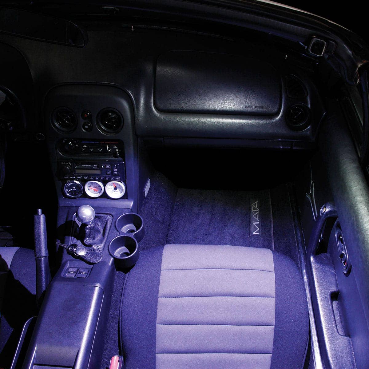 LED Sun Visor Light Kit by Jass Performance - Black | Moss Miata