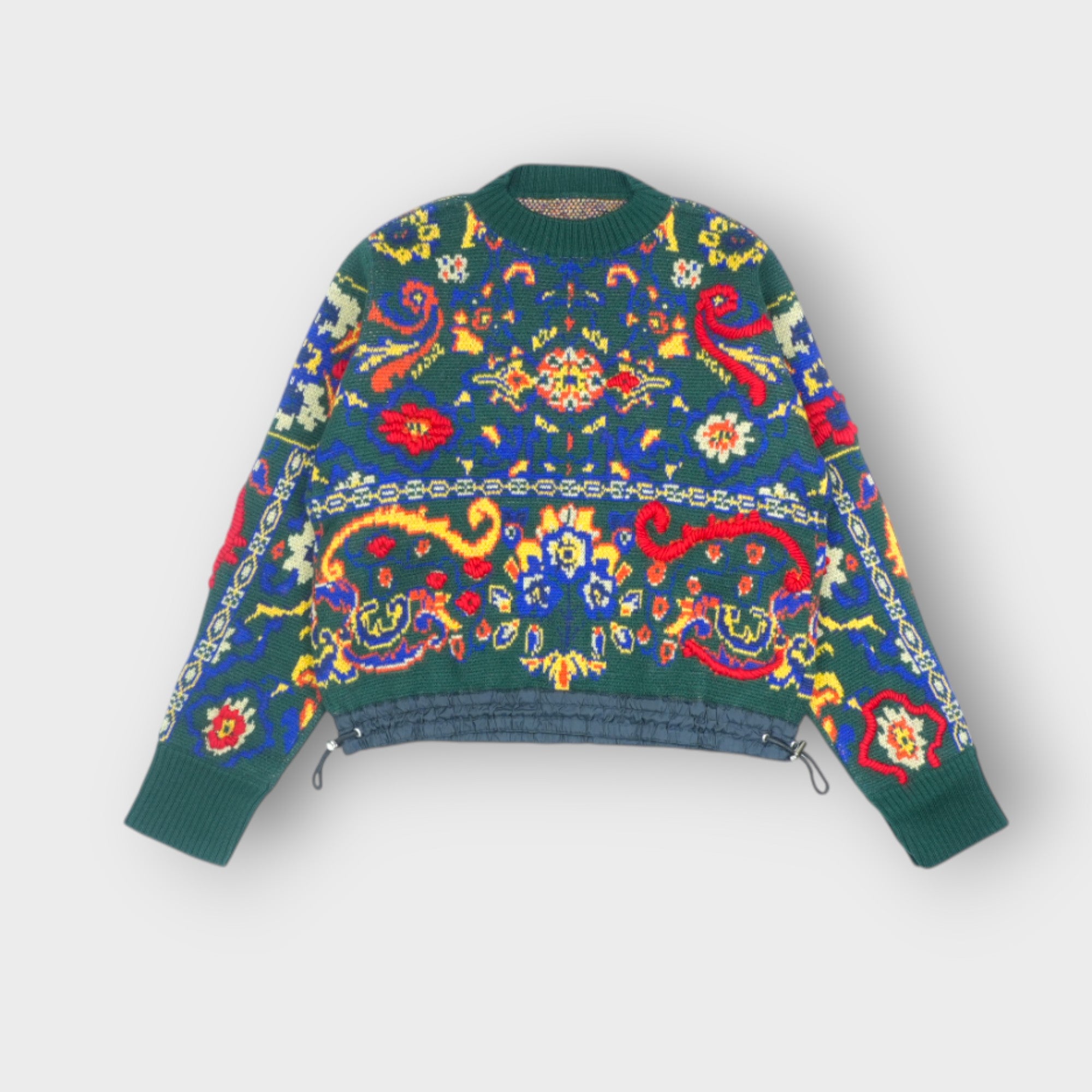 sacai Floral Jacquard Knit Pullover – mou by ACROPOLIS