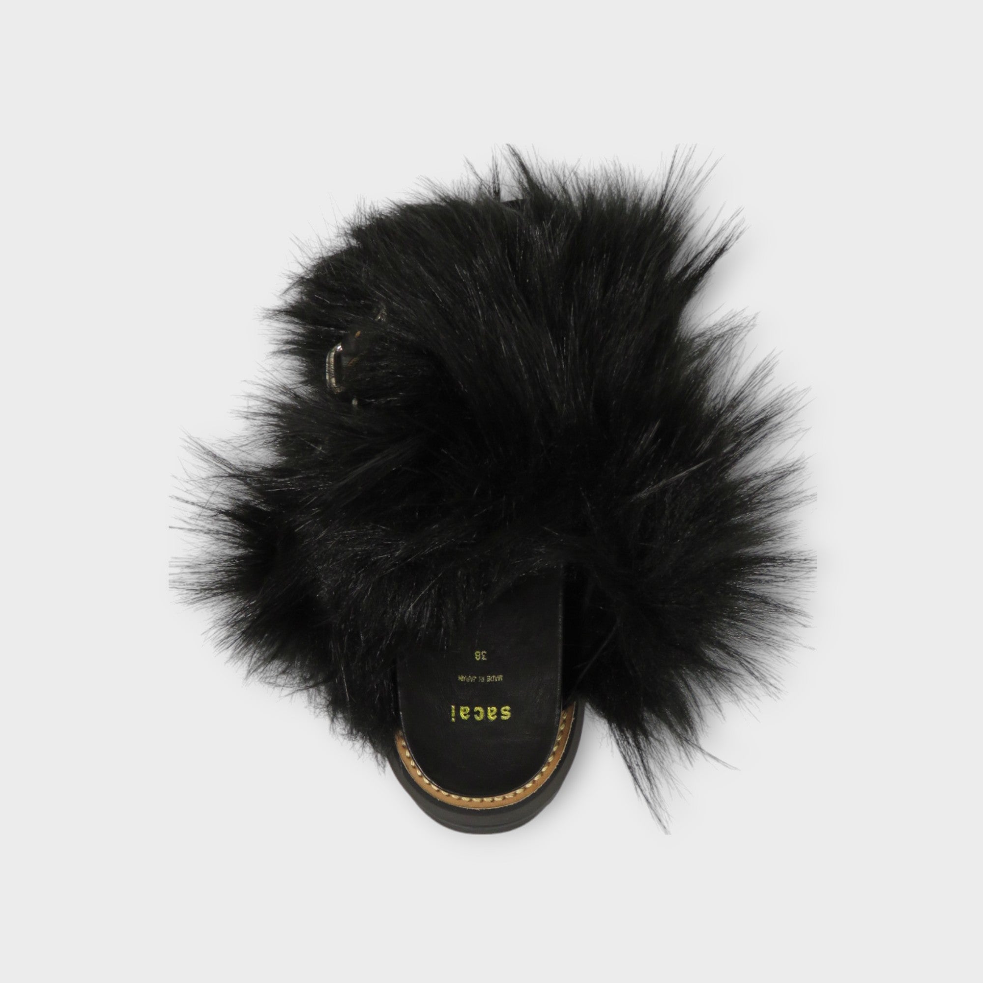 sacai Faux Fur Sandals – mou by ACROPOLIS