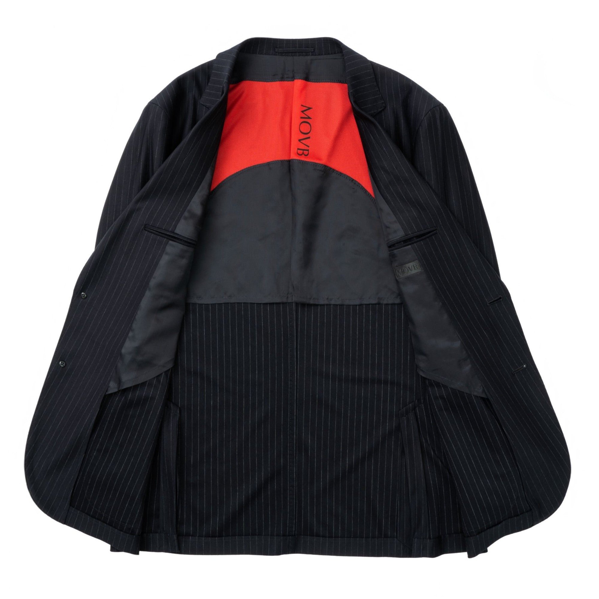 Helix Wool Jersey Banker Stripe シングル2Bテーラードジャケット – MOVB