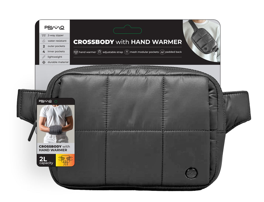 Crossbody Puffer with Handwarmer Compartment MSDCUSA
