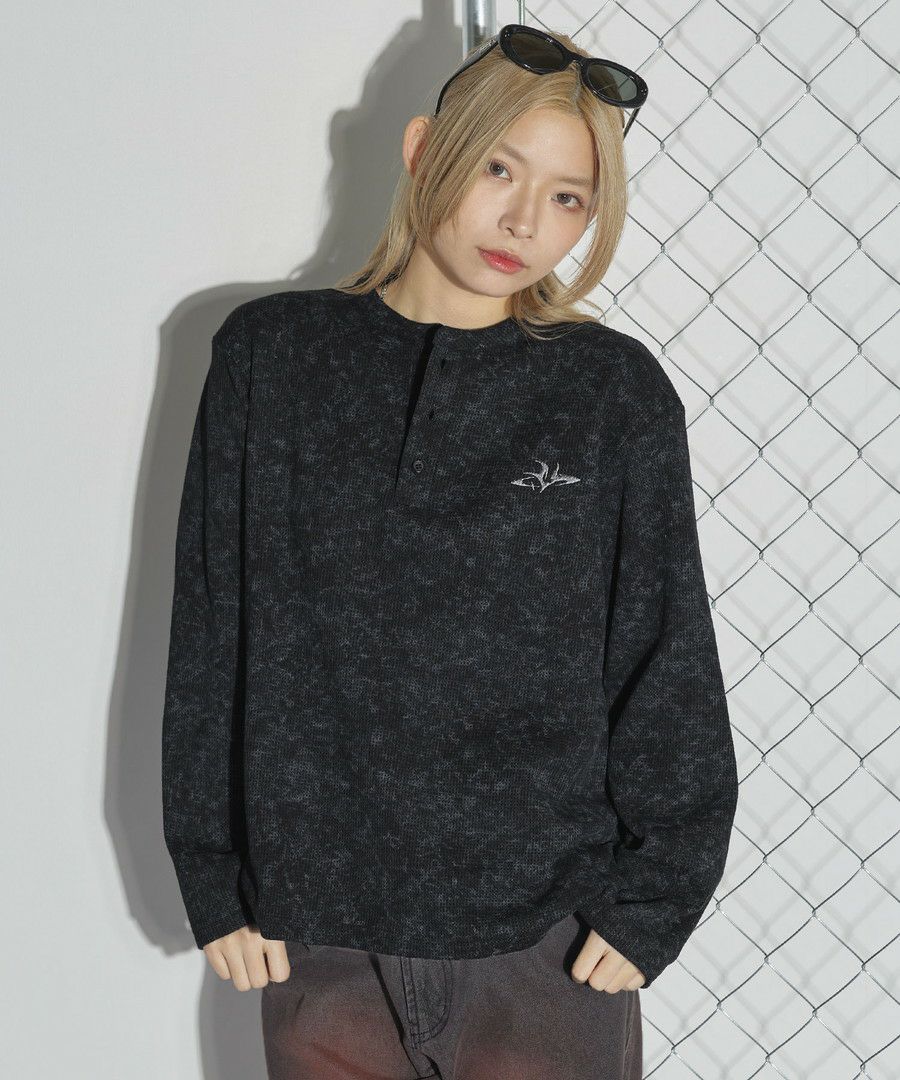 刺繍ロゴサーマルロングスリーブTシャツ | MSG