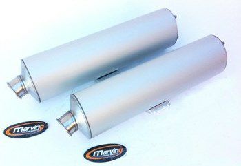 マービング(Marving) マフラー ビッグオーバル Superline アルミ EU