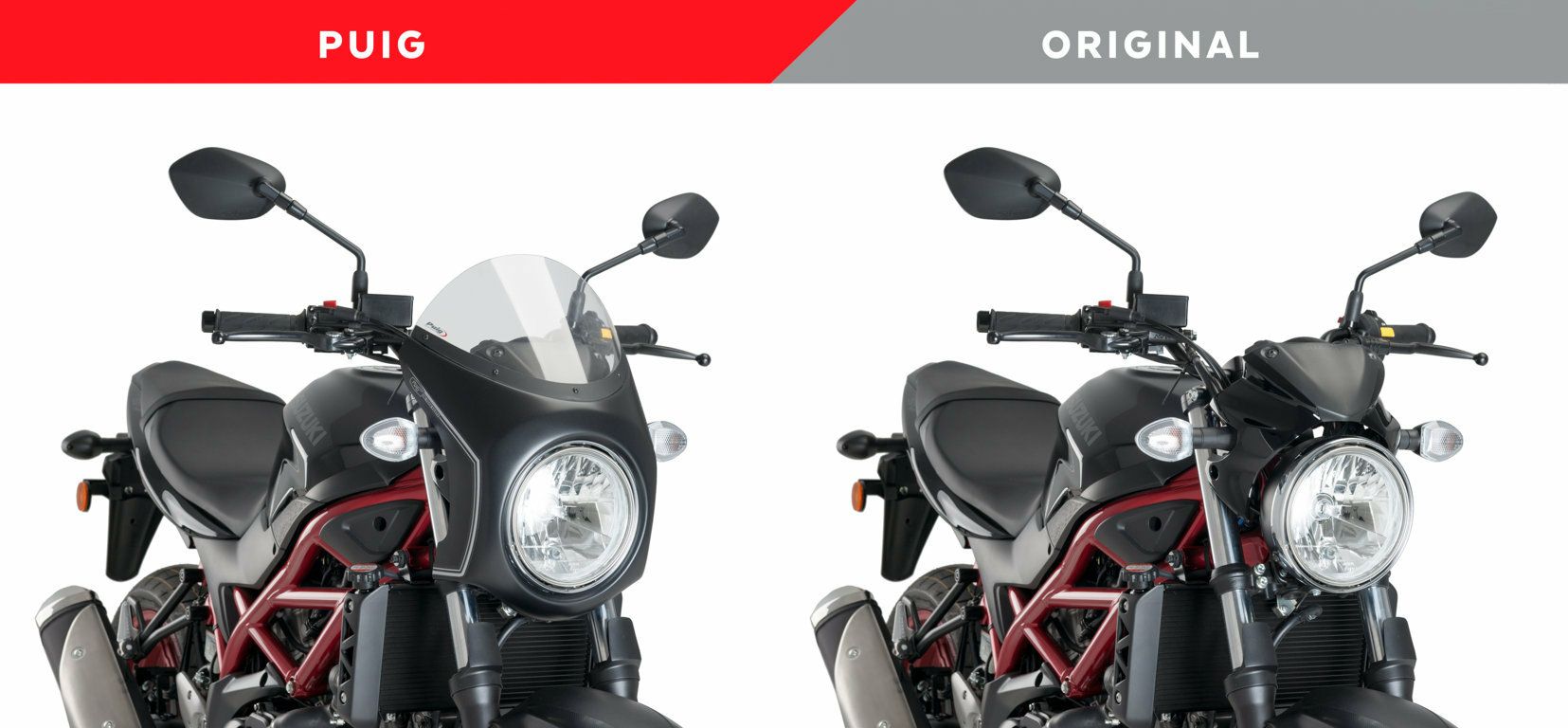 プーチ(Puig) レトロ フロントカウル フェアリング スクリーン SV650