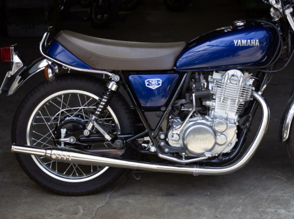 ヤマハ SR400 69トランペット フルエキ ダウン FI車 モーターロック