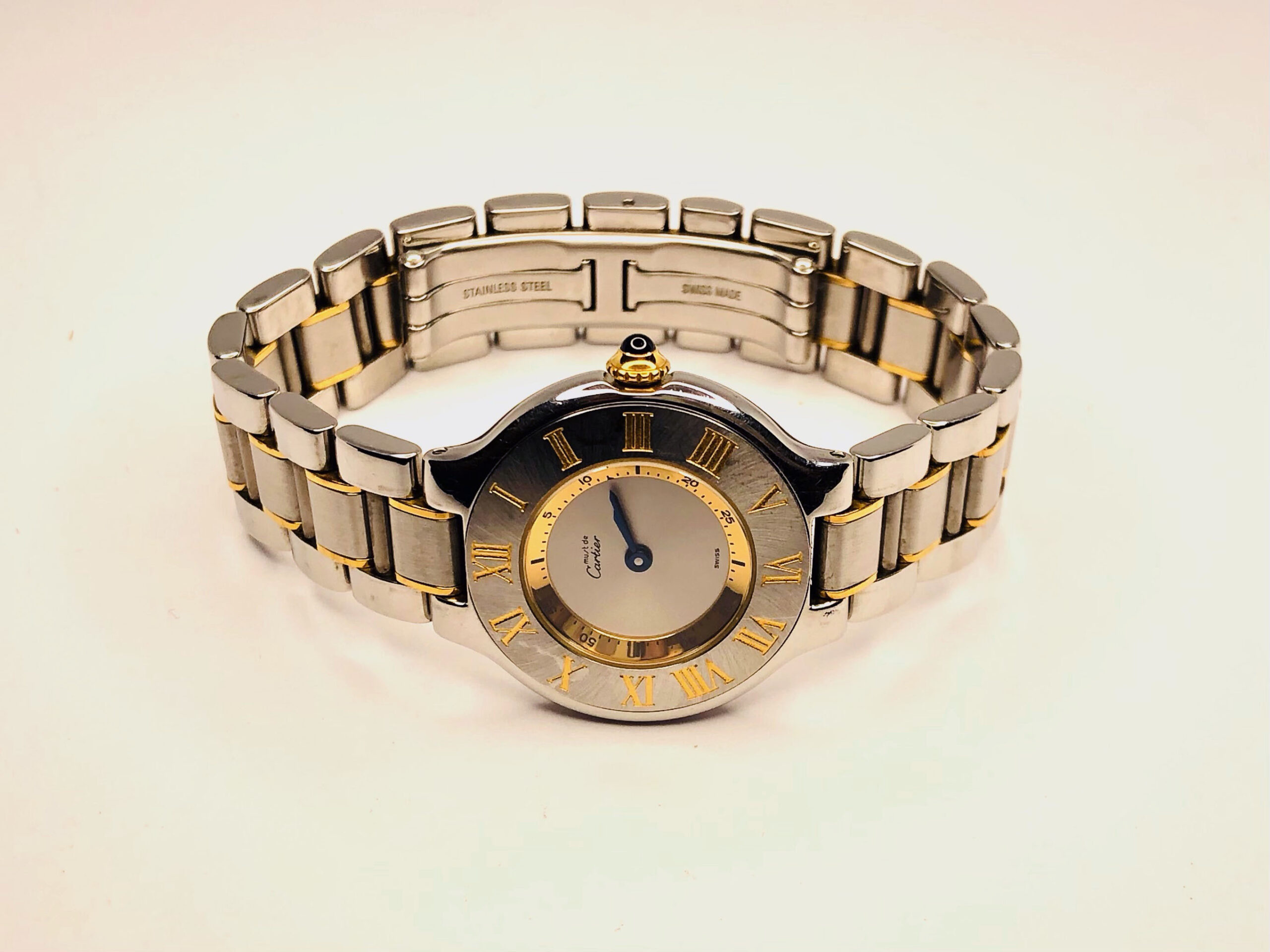 カルティエ マスト21 1340の電池交換とサイズ調整