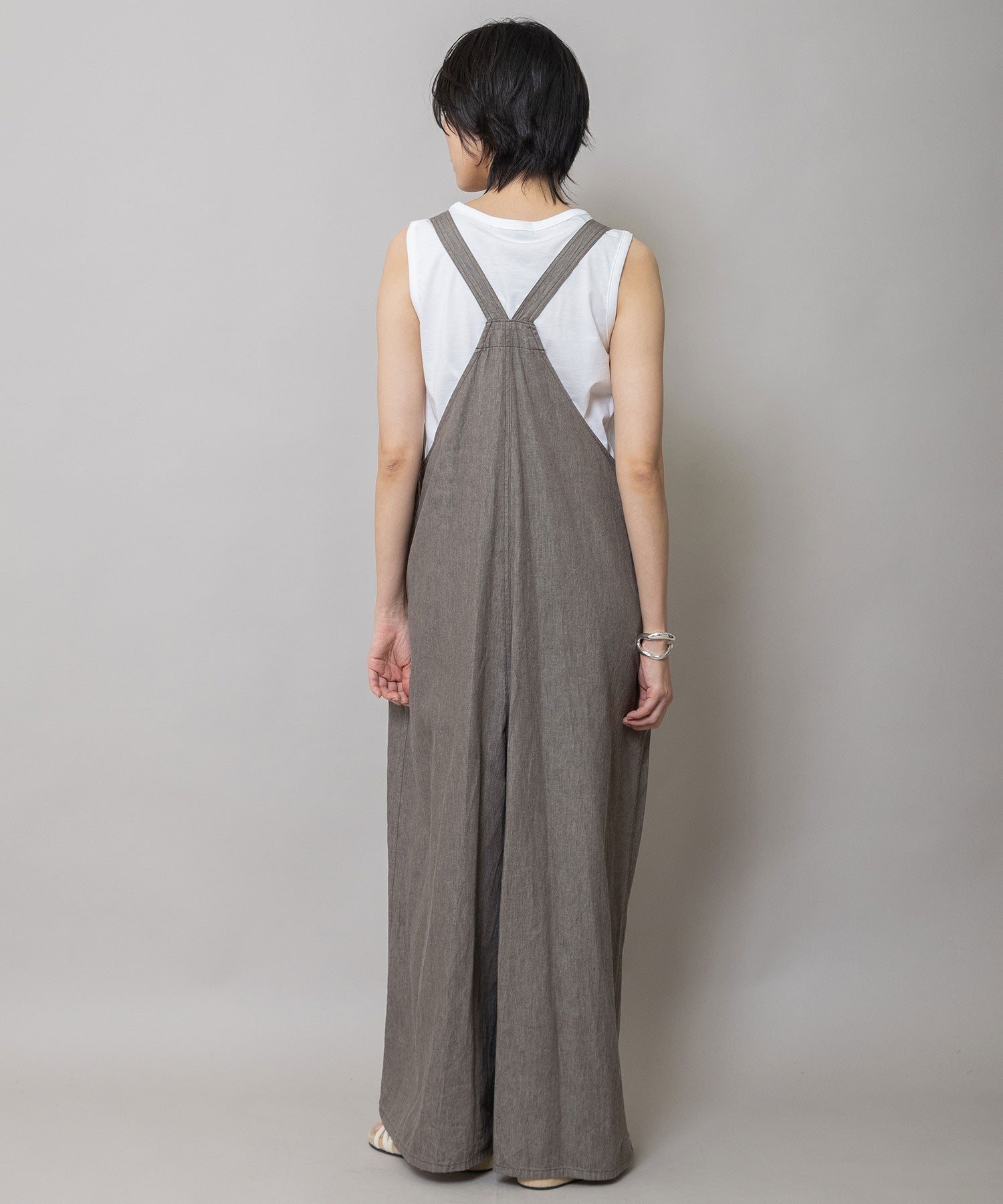 定番】6.5ozスラブデニムフレアサロペット – Munich web shop