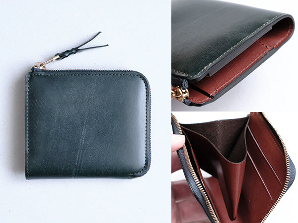 限定】L字ファスナー財布“Cram”/ブライドルレザー(バイカラー) – munekawa