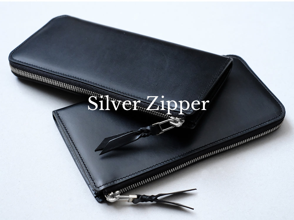 L字シルバーファスナー長財布 “Cram long” – munekawa